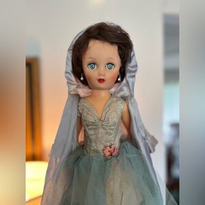 Vintage doll 19” so beautiful